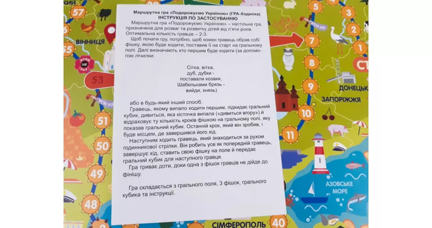 Фото 9 - Гра-ходилка Подорожуємо Україною