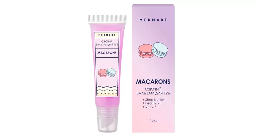 Фото 2 - Сяючий бальзам для губ MERMADE Macaroon 10 мл