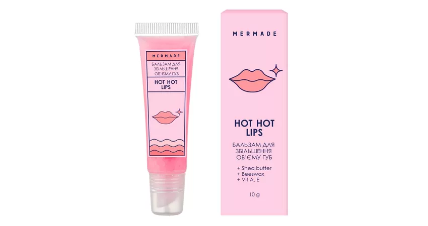 Фото 2 - Бальзам для збільшення об'єму губ MERMADE Hot Hot Lips 10 мл